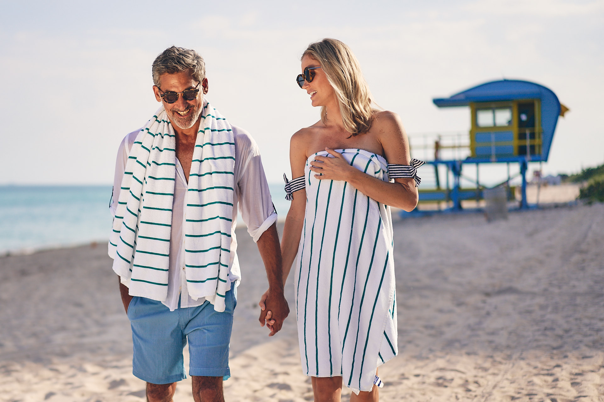 Couple on the beach before wedding - Carillon Miami